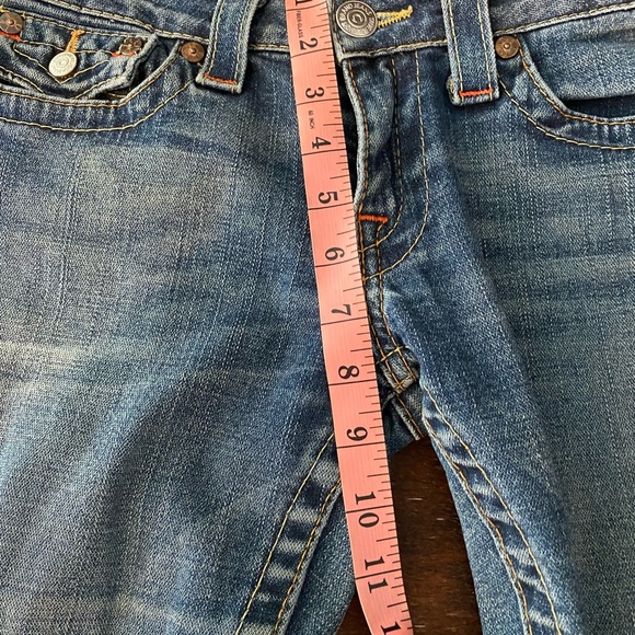 Joey TRUE RELIGION Flare Rare Jeans 29 Buddha EuC Flap pocket - Picture 6 of 10